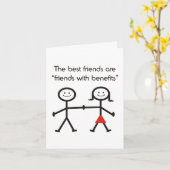 メリットのある友人 カード (黄色い花)