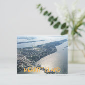 メリットアイランドフロリダ航空ビュー ポストカード (スタンド正面)