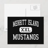 メリットアイランド – ムスタングス – ハイ – メリットアイランド ポストカード (正面/裏面)