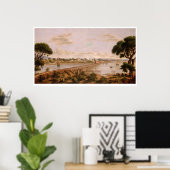 メリット湖の近くのオークランド河口(1232A) ポスター (ホームオフィス)