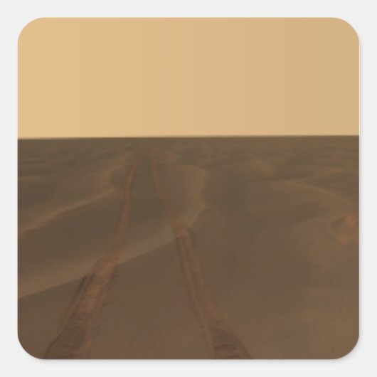 メリディアニの平野のパノラマビュー スクエアシール (正面)