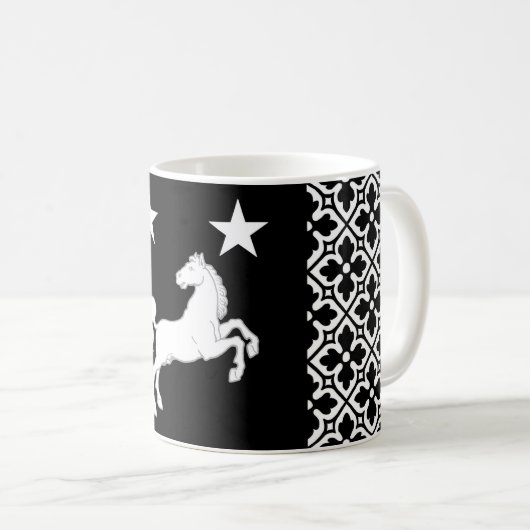 メリディーズ王国ポピュレースバッジコーヒーマグ コーヒーマグカップ (正面右)