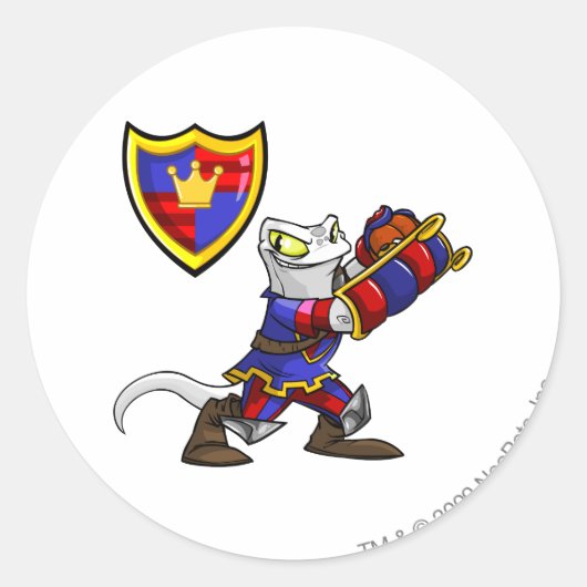 メリデルのチームキャプテン1 ラウンドシール (正面)