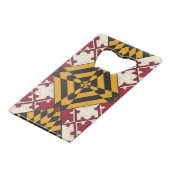 メリパーソナライズされたランド州旗ボトルオープナー クレジットカード栓抜き (裏面アングル)