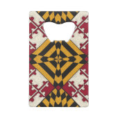 メリパーソナライズされたランド州旗ボトルオープナー クレジットカード栓抜き (裏面)