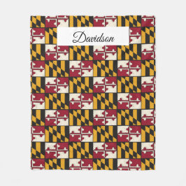 メリパーソナライズされたランド州旗 フリースブランケット