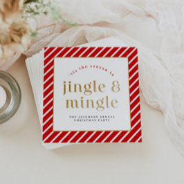 メリフェスティバルホリデージンルミングルクリスマスパーティー スタンダードカクテルナプキン