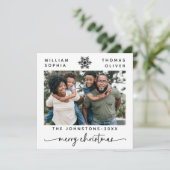 メリモダンスミニマル・クリスマスの家族の名前の写真 シーズンカード