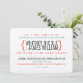 メリモダンメント結婚式招待状 招待状 (スタンド正面)