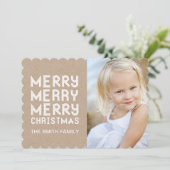 メリモダンークリスマス休暇写真カード シーズンカード (スタンド正面)