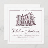 メリモン-ウィン ハウス スケッチ 保存日 セーブザデート (正面/裏面)