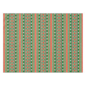 メリヤスのクリスマスツリー雪の結晶 テーブルクロス (正面(横))