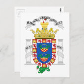 メリリャ（スペイン）紋章 ポストカード (正面/裏面)