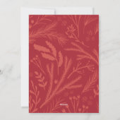 メリリーハ結婚したンドレタ結婚ードズホリデー シーズンカード (裏面)