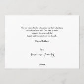 メリリー結婚したクリスマスフォトホリデーカード シーズンカード (裏面)