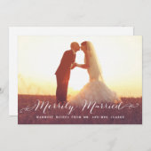 メリリー結婚したクリスマスフォトホリデーカード シーズンカード (正面/裏面)