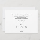 メリリー結婚したクリスマスフォトホリデーカード シーズンカード (裏面)