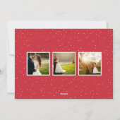 メリリー・エバー・アフタ結婚ー・ホリデー・フル・フォト・レッド シーズンカード (裏面)