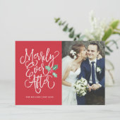 メリリー・エバー・ア結婚フターズ・ホリデー・フォト シーズンカード (スタンド正面)