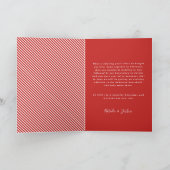 メリリ結婚したー結婚の発表のホリデーカード シーズンカード (内部)