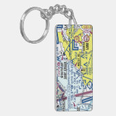メリルフィールド空港図/タクシー図 キーホルダー (正面左)