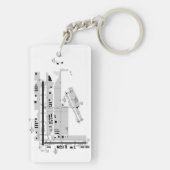 メリルフィールド空港図/タクシー図 キーホルダー (裏面)