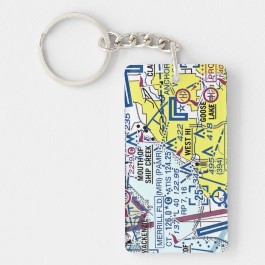 メリルフィールド空港図/タクシー図 キーホルダー (正面)