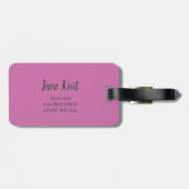 メリンゲオンピンク紙ギフト ラゲッジタグ (裏面横)