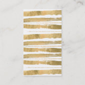 メリンダの金ゴールドホイルの名刺 名刺 (裏面)