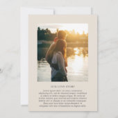 メリンベージュエレガントな結婚式 招待状 (裏面)