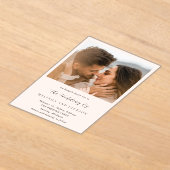 メリンモダンダ結婚ス アクリル招待状 (レイダウン)