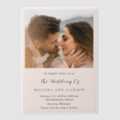 メリンモダンダ結婚ス ベラム紙招待状 (正面)