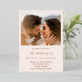 メリンモダンダ結婚ス 箔招待状