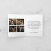 メリン赤面エレガントウェディング サンキューカード (内部)