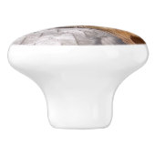 メリン《鳥》ハヤブサ猛禽類 セラミックノブ (側面)