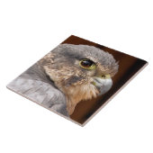 メリン《鳥》ハヤブサ猛禽類 タイル (側面)