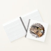 メリン《鳥》ハヤブサ猛禽類 ノートブック (内部)