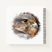 メリン《鳥》ハヤブサ猛禽類 ノートブック (裏面)