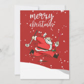 メリーおもしろいクリスマスのためのサンタクロースのゴルフギフト  シーズンカード (正面)