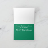 メリーおもしろいクリスマスのガチョウのグリーティングカード カード (内部)