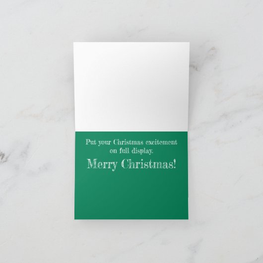 メリーおもしろいクリスマスのガチョウのグリーティングカード カード (内部)