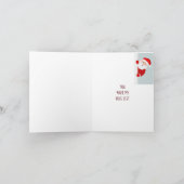 メリーおもしろいクリスマスの妻ニースリスト カード (内部)