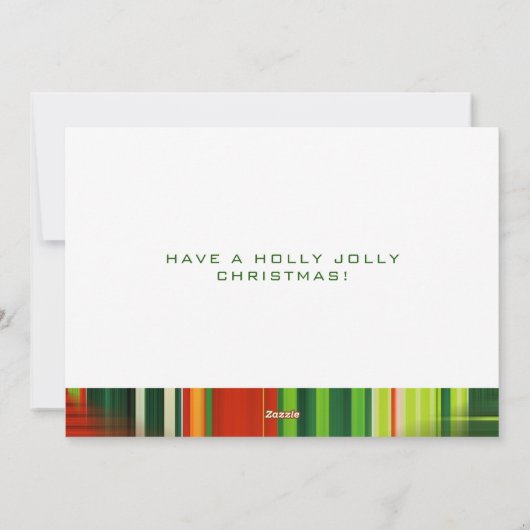 メリーおもしろいクリスマスカスタムフォトホリデーカード シーズンカード (裏面)