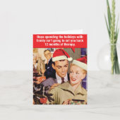 メリーおもしろいクリスマスカード – 12ヶ月のセラピー カード (正面)