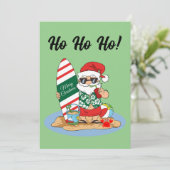 メリーおもしろいクリスマスサンタオンサマーサーフビーチ シーズンカード (スタンド正面)