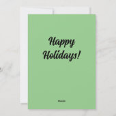 メリーおもしろいクリスマスサンタオンサマーサーフビーチ シーズンカード (裏面)