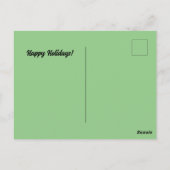 メリーおもしろいクリスマスサンタオンサマーサーフビーチ ポストカード (裏面)