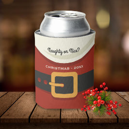 メリーおもしろいクリスマスサンタクロースいけなまたはニース 缶クーラー