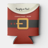 メリーおもしろいクリスマスサンタクロースいけなまたはニース 缶クーラー (正面)