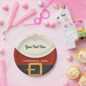 メリーおもしろいクリスマスサンタクロースのスーツの休日 ペーパープレート (パーティー)